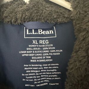 LL Bean Winter Warmer Coat